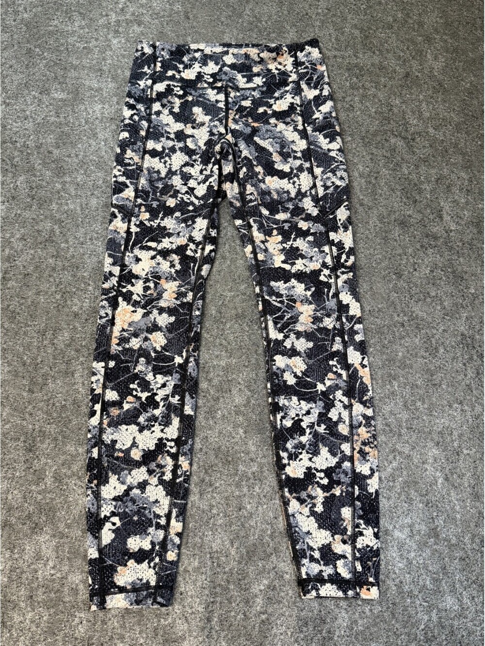 Lululemon Wunder Train Leggings Women’s 6 Floral Camo High Rise Pockets